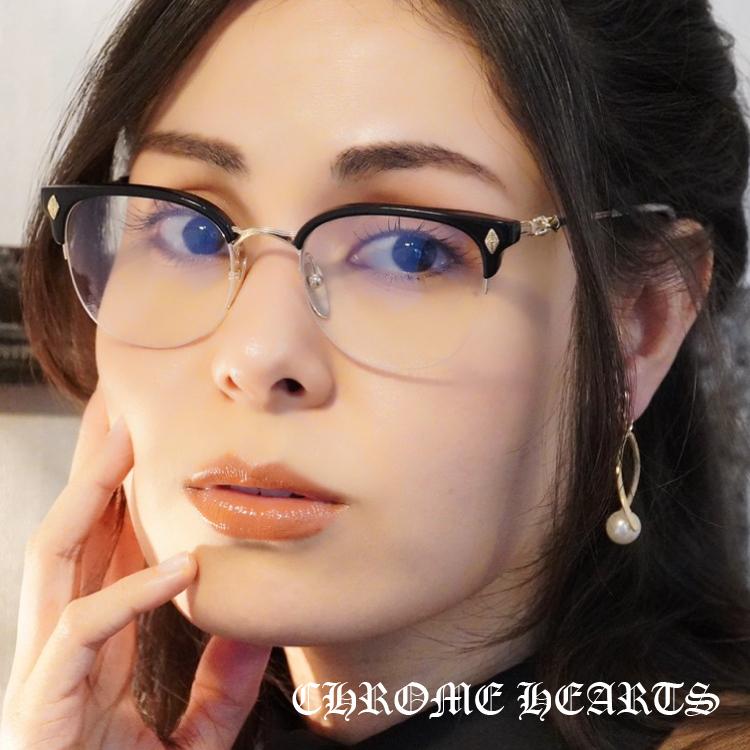 CHROME HEARTS クロムハーツ メガネフレーム TANG BK/GP 51 CHROME HEARTS クロムハーツ メガネフレーム TANG BK/GP 51