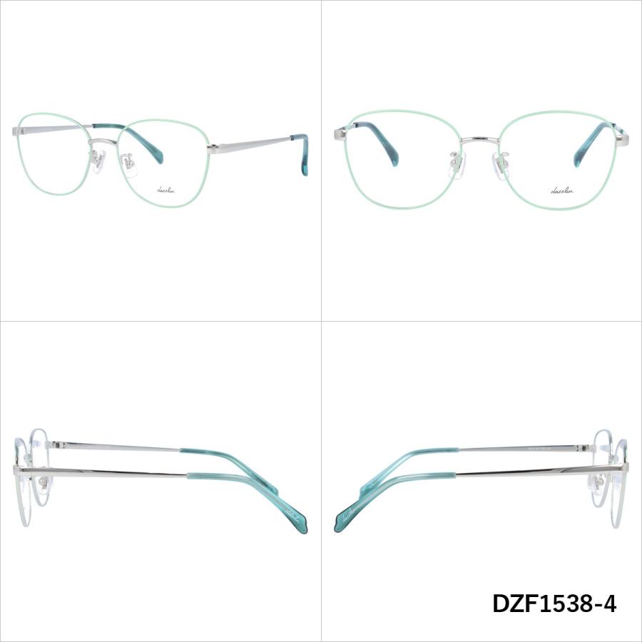 ダズリン メガネフレーム スクエア型 伊達メガネ dazzlin DZF1538 全4カラー 50サイズ ユニセックス メンズ レディース dazzlin（ダズリン） メガネフレーム dazzlin DZF1538 全4カラー 50
