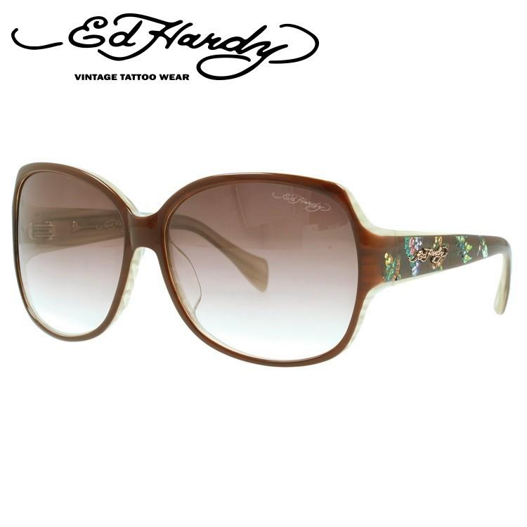 エドハーディー サングラス EdHardy バタフライズ2 BUTTERFLIES 2 BROWN メンズ レディース UVカット メガネ ブランド Ed Hardy（エド・ハーディー） サングラス バタフライズ BUTTERFLIES 2