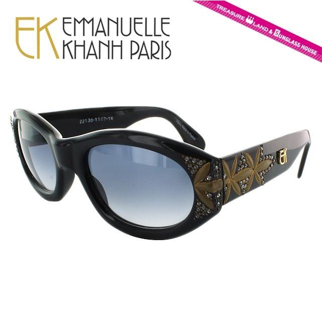 エマニュエルカーン サングラス EMMANUELLE KHANH EK22130-1107-16 BLACK ブラック/グレーグラデーション レディース UVカット プレゼント ギフト