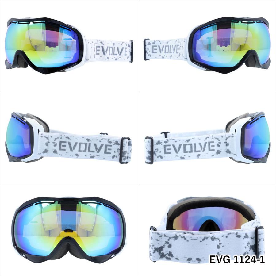 イヴァルヴ スノーゴーグル ミラー アジアンフィット EVOLVE EVG 1124 メンズ レディース スキー スノーボード 球面ダブルレンズ メガネ対応 ヘルメット対応｜brand-sunglasshouse｜02