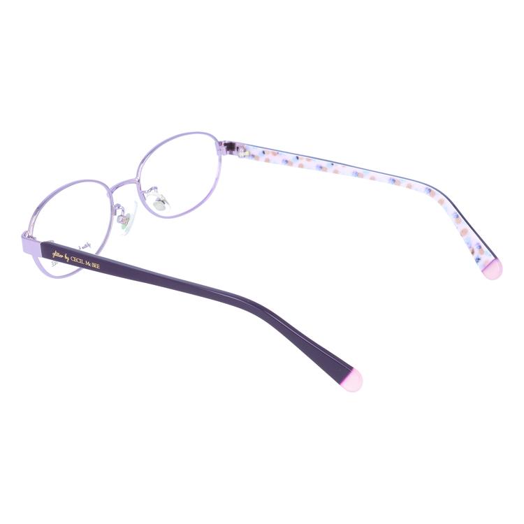 グリッターバイセシルマクビー メガネフレーム glitter by CECIL McBEE GCF 3501-2 50サイズ オーバル型 伊達メガネ アジアンフィット レディース CECIL McBEE（セシルマクビー） グリッターバイセシルマクビー メガネ