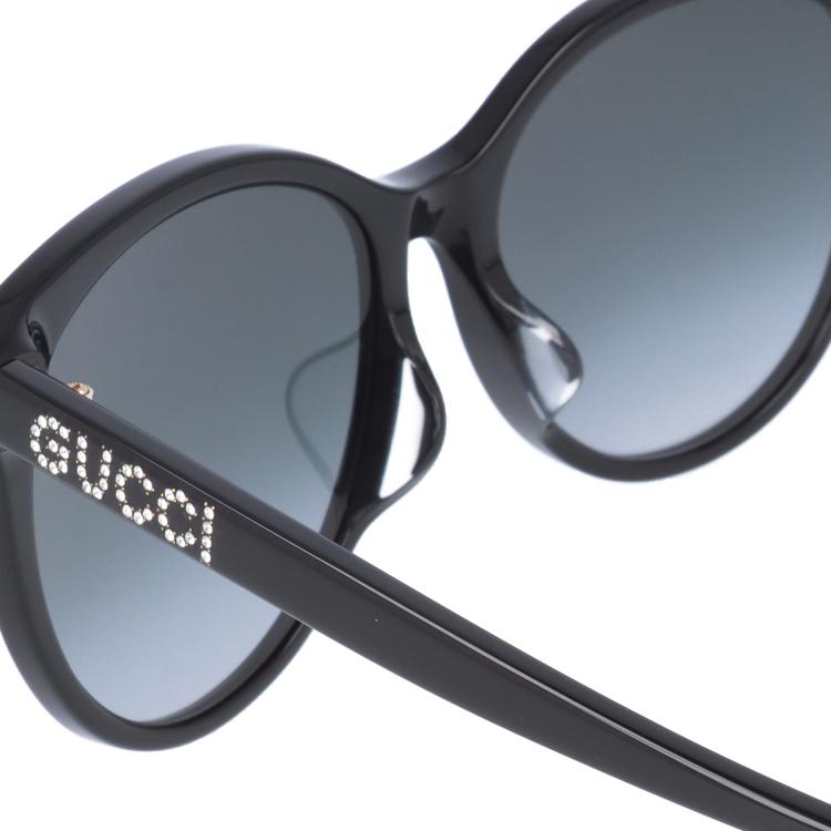 グッチ サングラス ラインストーン アジアンフィット GUCCI GG0729SA 001 56 イタリア製 UVカット プレゼント ギフト｜brand-sunglasshouse｜07