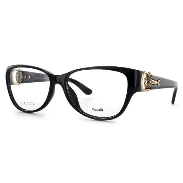 GUCCI ラウンドフレームメガネ ブラック GUCCI（グッチ） 《クーポン》グッチ メガネフレーム レディース
