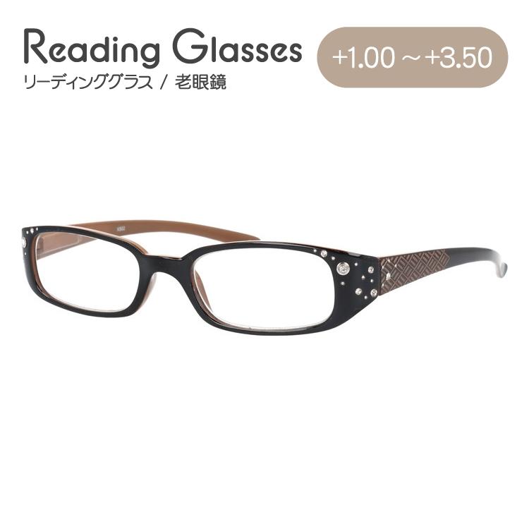 老眼鏡 シニアグラス リーディンググラス X SCENE XS02 ラインストーン