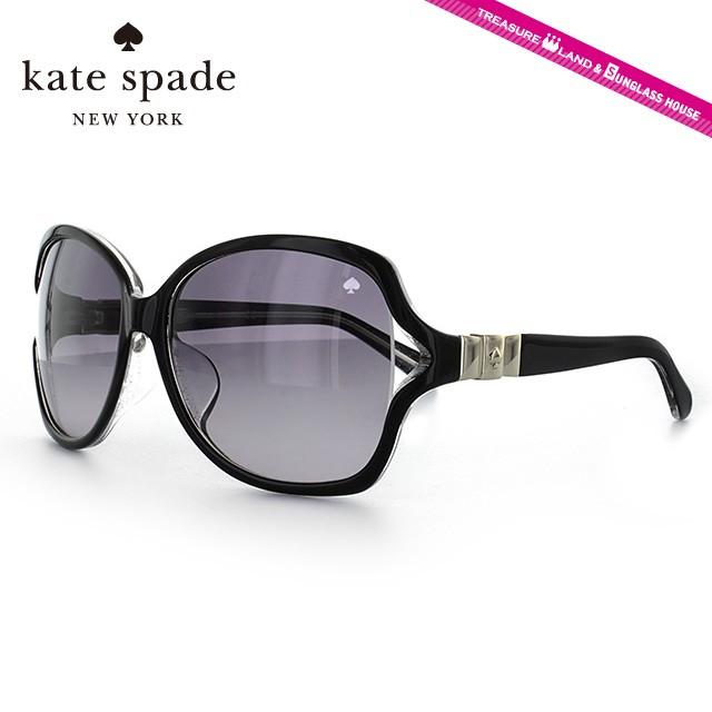 ケイトスペード kate spade サングラス FRIDA FS PLT/EU 59 ブラッククリスタル アジアンフィット UVカット