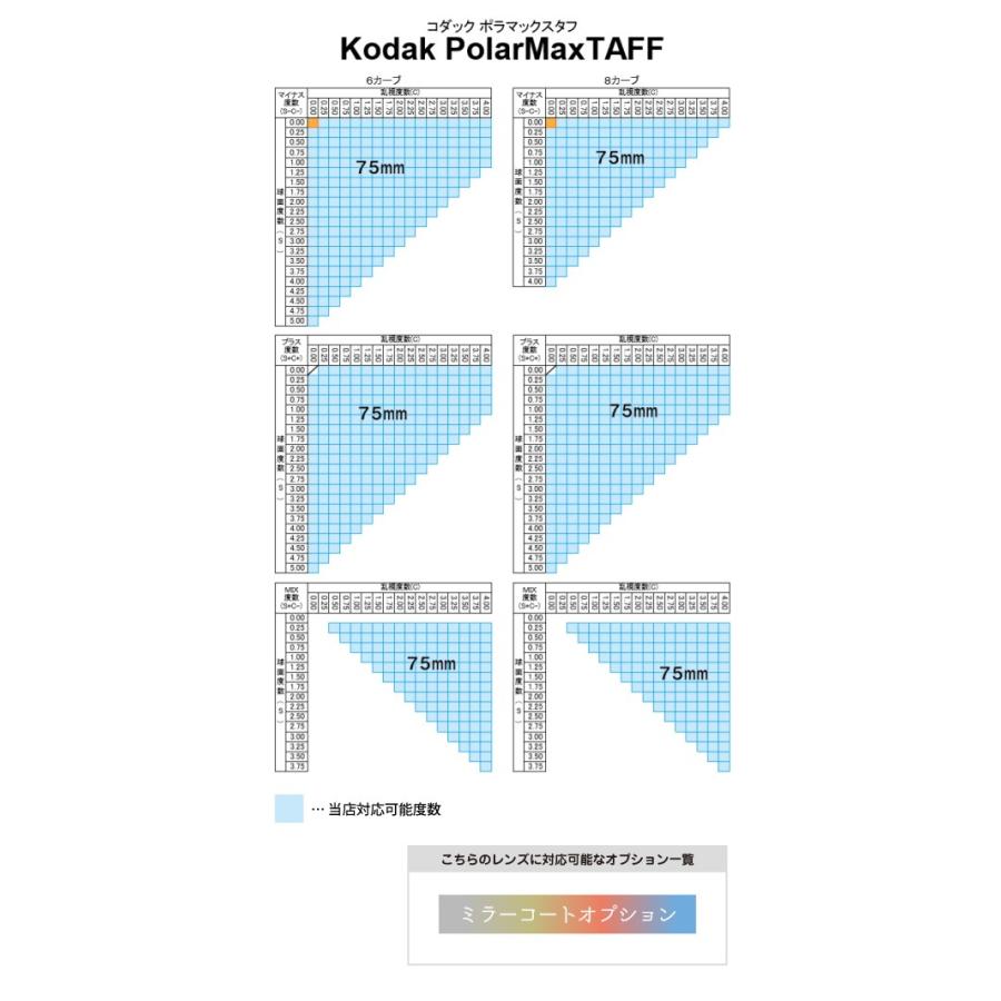 Kodak（コダック） 偏光レンズ 度付き サングラス 眼鏡 メガネ レンズ