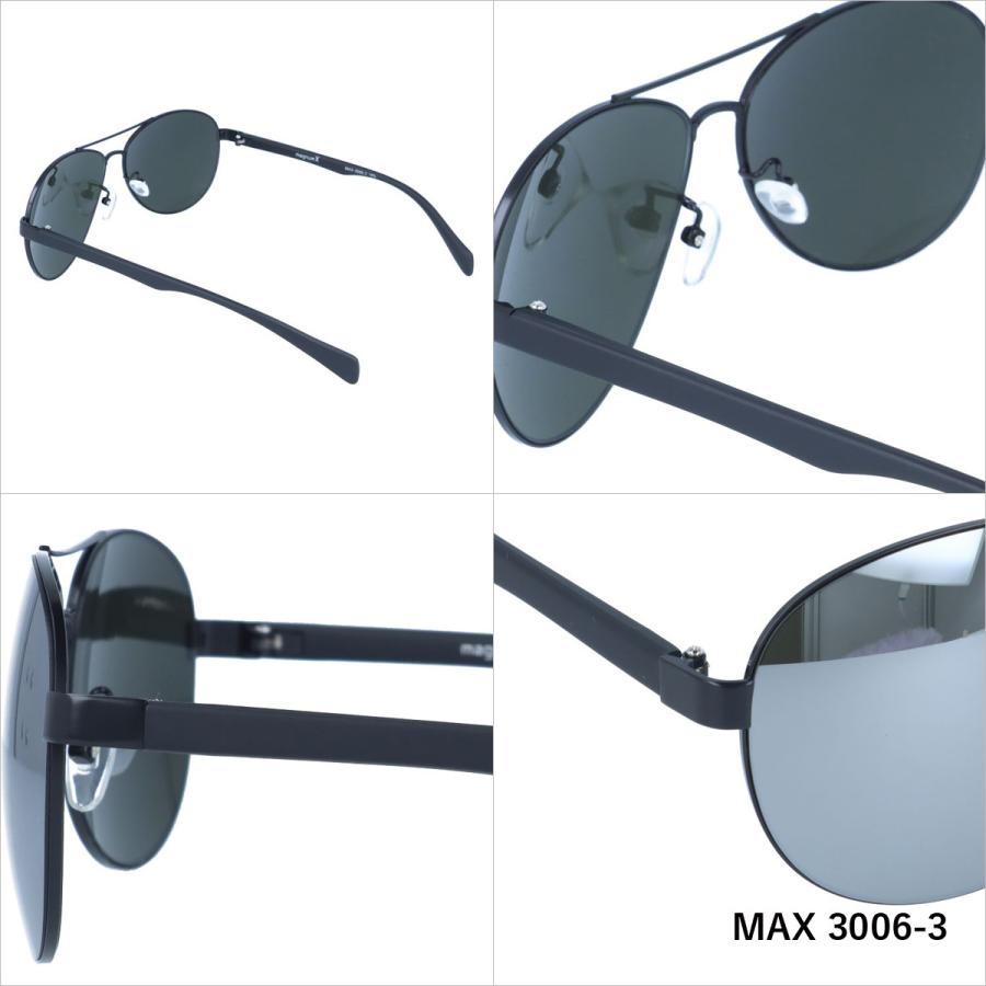 マグナムエックス サングラス メタルフレーム ミラーレンズ magnumX MAX 3006 全3カラー 60 UVカット プレゼント ギフト｜brand-sunglasshouse｜07