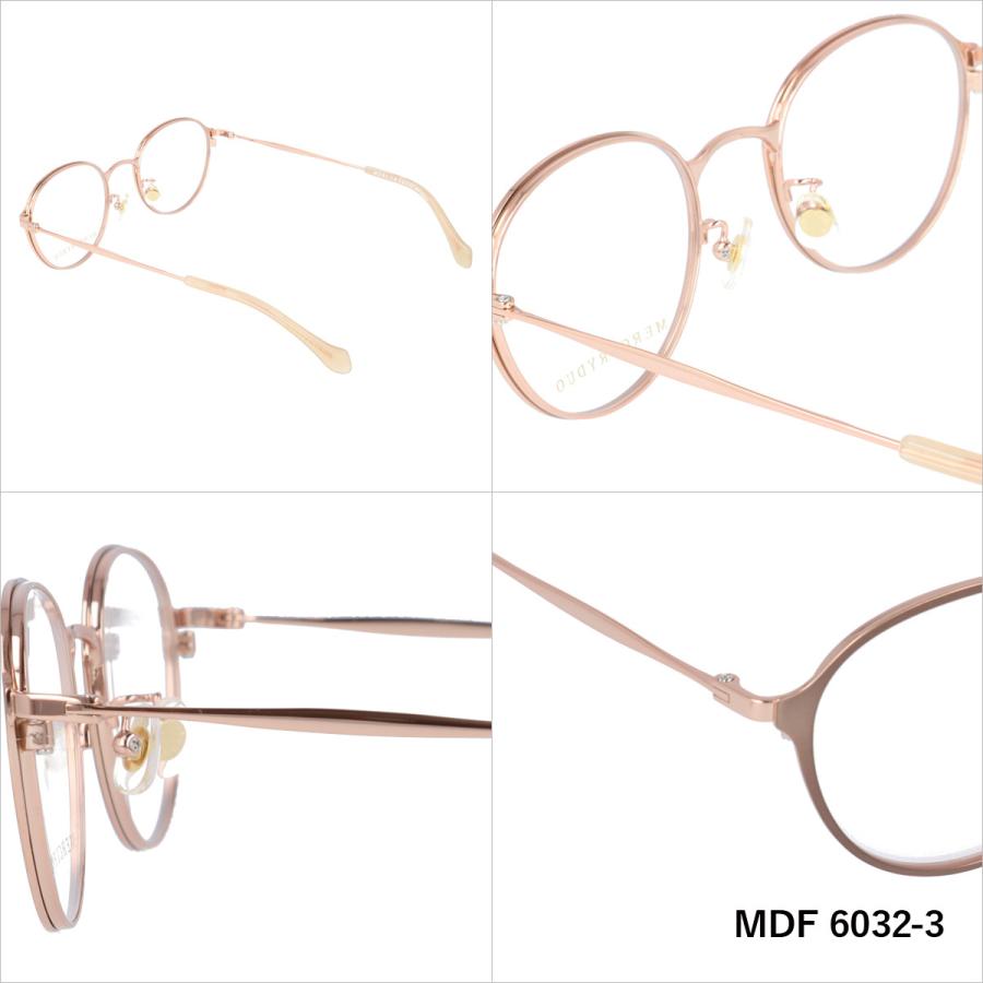 マーキュリーデュオ 新型 特別価格 度付き 伊達レンズ付き メガネフレーム  眼鏡 レディース MERCURYDUO メタル MDF 6032 49サイズ06
