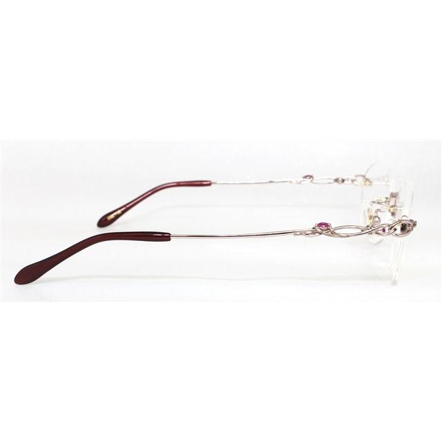 マリ・ジュエリー メガネフレーム MARI YAMAMOTO collection Mari Jewellery MJ-363B-PG2 52サイズ ルビー 天然石 プレゼント ギフトの画像