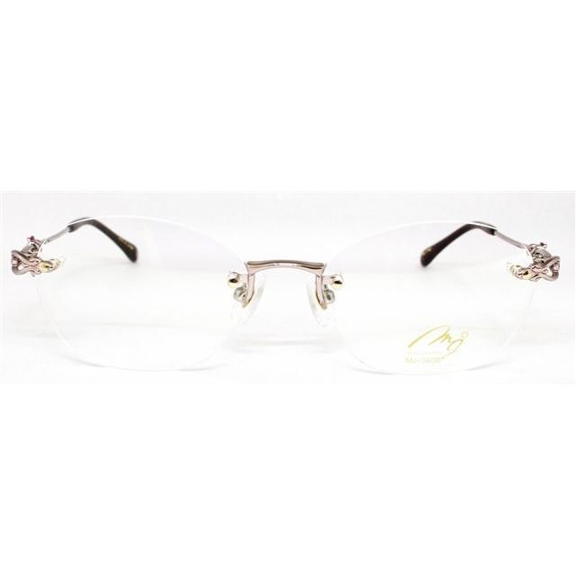 マリ・ジュエリー メガネフレーム MARI YAMAMOTO collection Mari Jewellery MJ-363B-PG2 52サイズ ルビー 天然石 プレゼント ギフトの画像