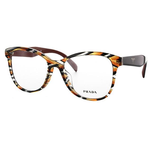 プラダ メガネ フレーム 国内正規品 伊達メガネ 老眼鏡 度付き ブルーライトカット ウェリントン PRADA PR12TVF VAN1O1 55 眼鏡 めがね プレゼント ギフト プラダ ウェリントン PRADA PR12TVF VAN1O1 プレゼント ギフト