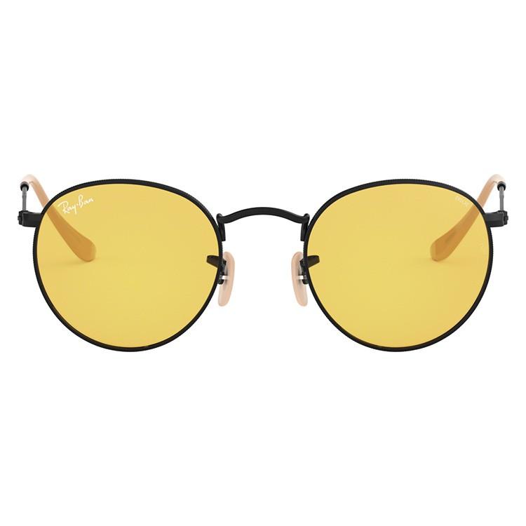 3447 ラウンドメタル　サングラス　イエロー evolve 調光　レイバン Ray-Ban（レイバン） 調光 サングラス 国内正規品 メンズ レディース