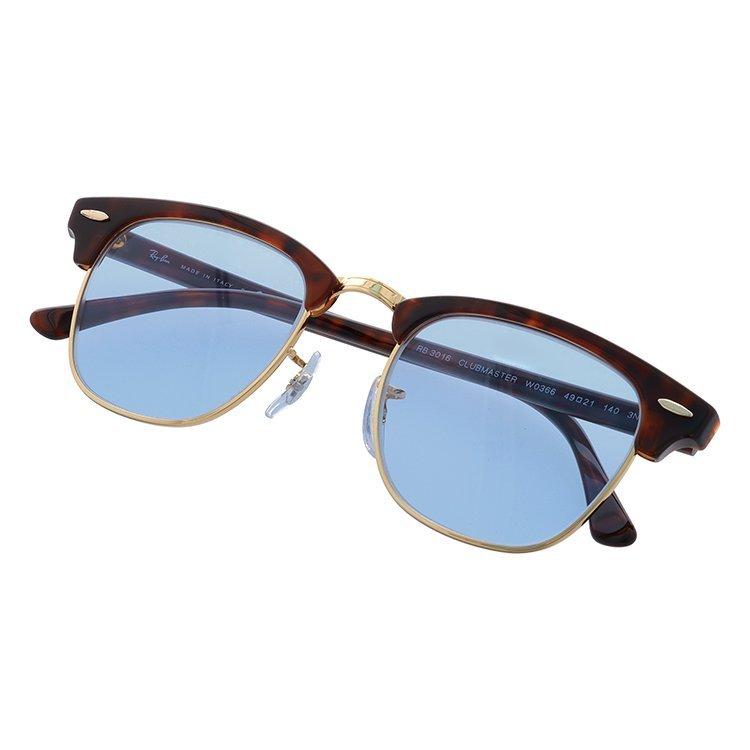 レイバン サングラス クラブマスター Ray-Ban CLUBMASTER RB3016 W0366 49・51サイズ オリジナルレンズカラー ライトカラー 海外正規品 プレゼント ギフト｜brand-sunglasshouse｜10