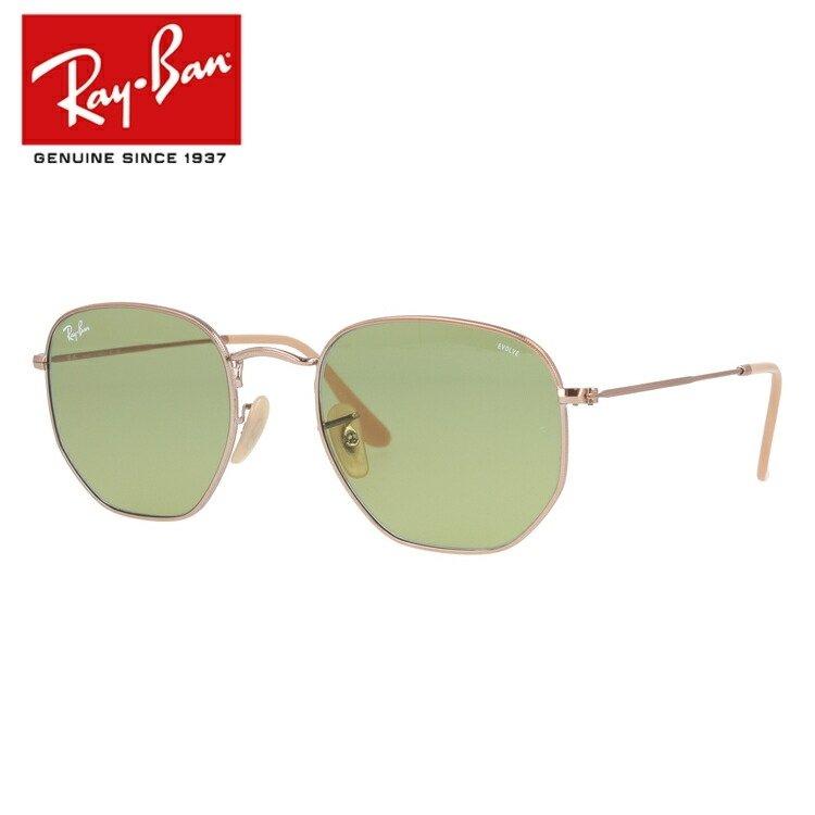 RayBan レイバン RB3548N 調光 EVOLVE イタリア製 グリーン Ray-Ban（レイバン） 調光サングラス RB3548N 91314C 51・54 HEXAGONAL