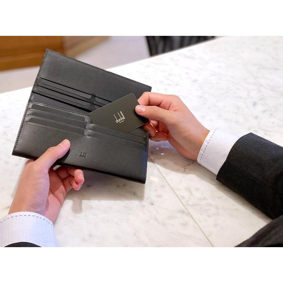 dunhill ダンヒル DUNHILL 長財布 長札 メンズ SIDECAR BLACK ブラック 