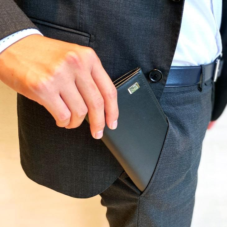 dunhill（ダンヒル） 長財布 長札 メンズ SIDECAR BLACK ブラック