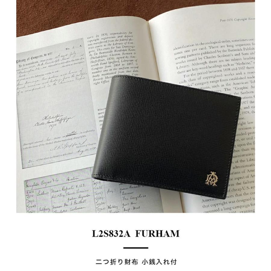dunhill（ダンヒル） 二つ折り財布 メンズ 小銭入れ付 Furham BLACK