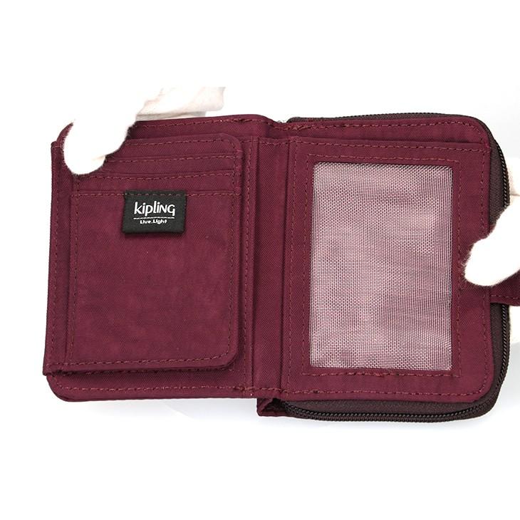 キプリング 二つ折り財布 レディース 軽い ナイロン Dark Plum Timid Blue C K131 Kipling K131 ブランド探検隊 Yahoo 店 通販 Yahoo ショッピング