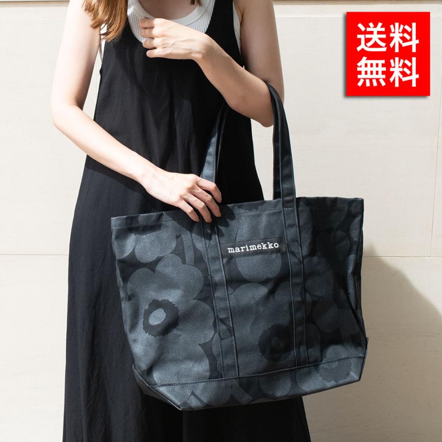 マリメッコ MARIMEKKO 47587 トートバッグ BLACK Peruskassi Pieni 