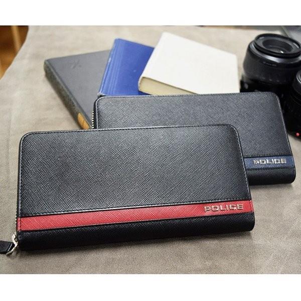 保証書付 ポリス 長財布 メンズ ラウンドファスナー レザー Plc136 Border Line 短札 安い Blog Lonolife Com