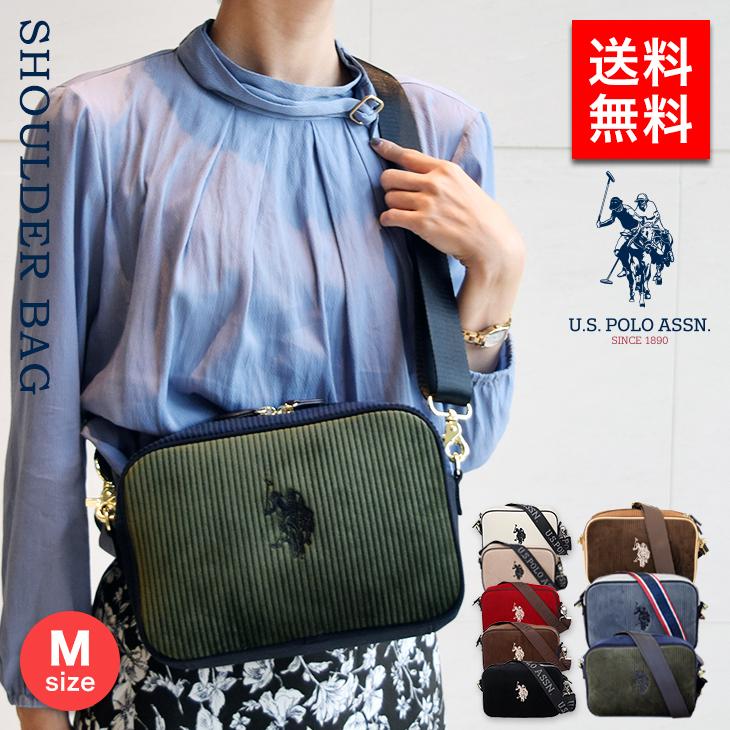 早割クーポン US POLO ASSN ショルダーバッグ ショルダーバッグ バッグ コーデュロイショルダーバック