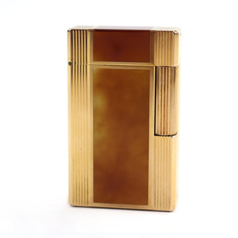 外装美品○Dupont デュポン ライン1 ロング ラッカー スクエアフォルム  