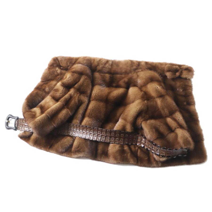 FENDI（フェンディ） 未使用品 FNE774 クロコダイルベルト ミンク 本