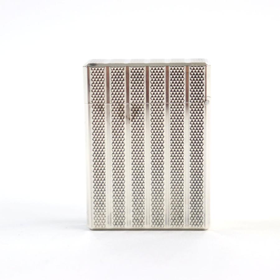 外装美品○Dupont デュポン ライン1 ショート ストライプ×ダイヤモンド