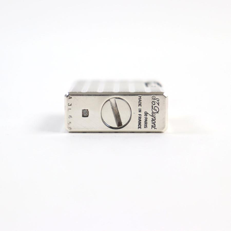 外装美品○Dupont デュポン ライン1 ショート ストライプ×ダイヤモンド