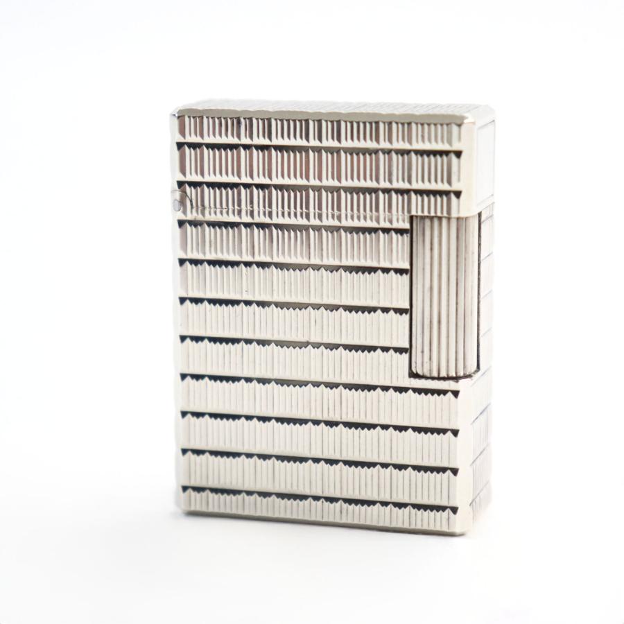外装美品○Dupont デュポン ライン1 ショート ブロックチェック柄 
