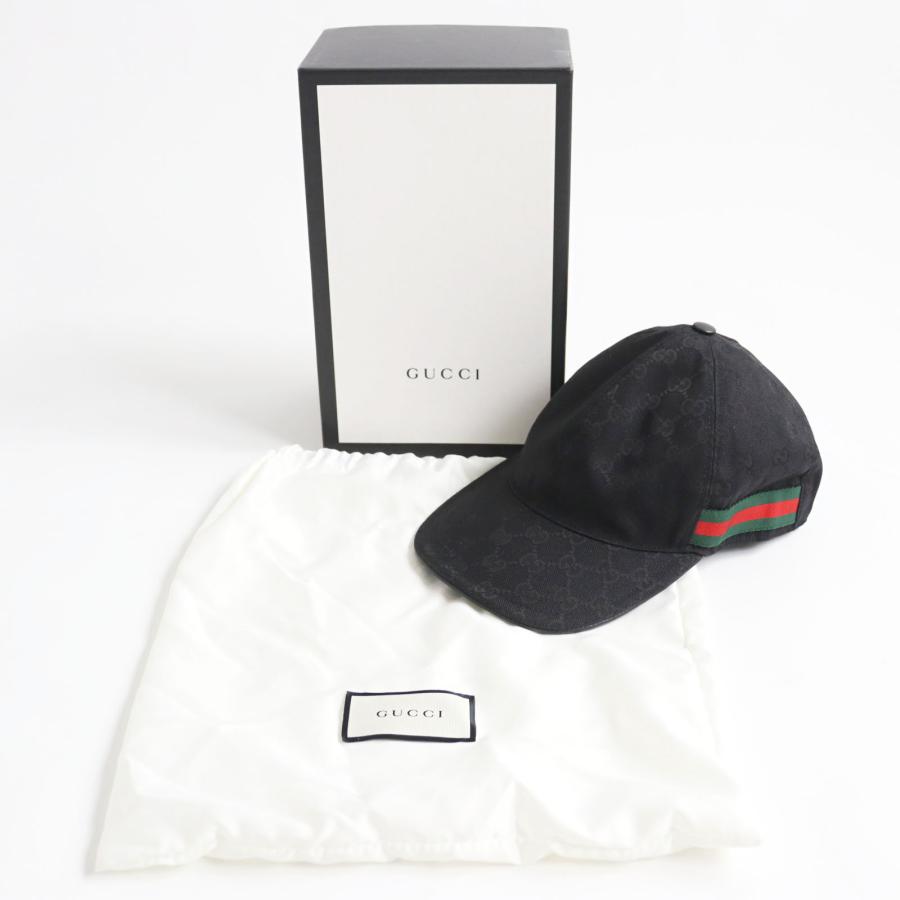 美品 GUCCI グッチ 定価53,900円 200035 オリジナルGG ウェブライン 