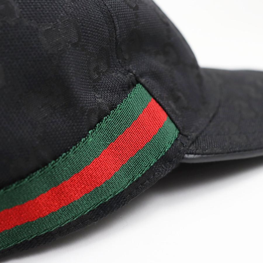 GUCCI 美品 グッチ 定価53,900円 200035 オリジナルGG ウェブライン 