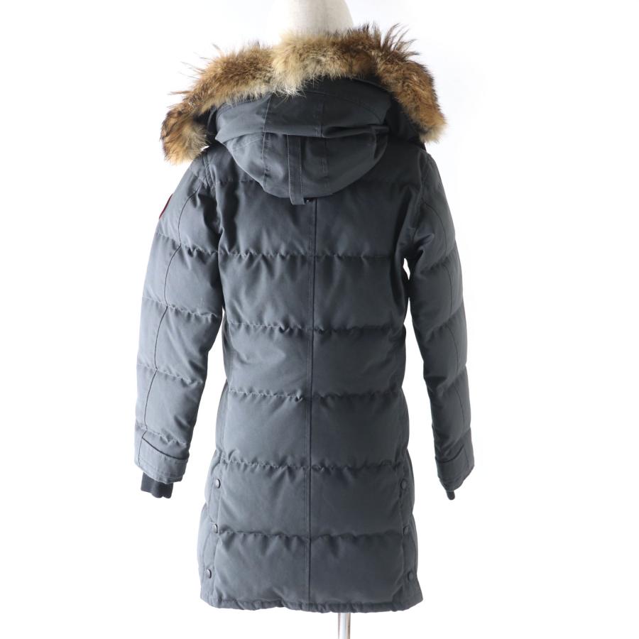 良品 CANADA GOOSE カナダグース 3802LA SHELBURNE PARKA シェルバーン パーカー ファー・フード付 ダウンコート 灰色 S カナダ製 正規品｜brand-td-store｜03