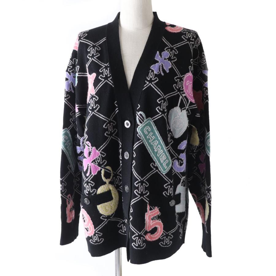 未使用品 CHANEL シャネル 22年製 22P P72295 カシミヤ100％ ココ 