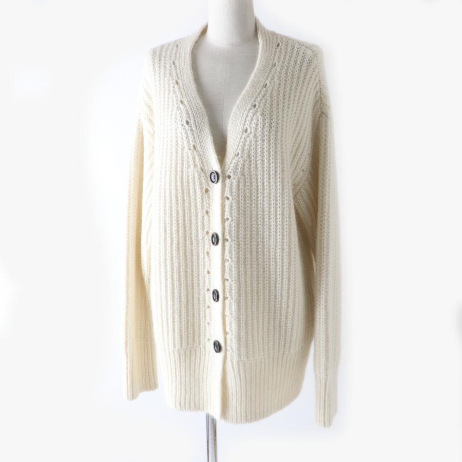 極美品 FOXEY フォクシー 42311 Forest Mist モヘア×シルク混 カシミヤ 