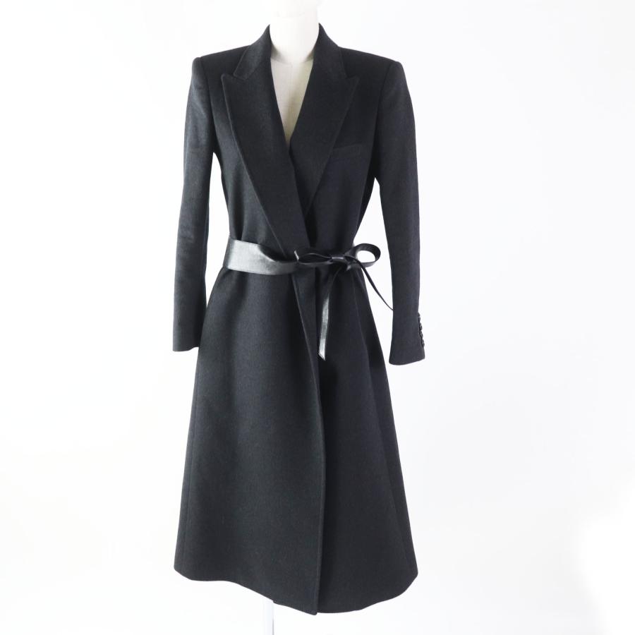 未使用品 セリーヌ 19AW 2M010051F カシミヤ100％ ベルト付 超ロング 