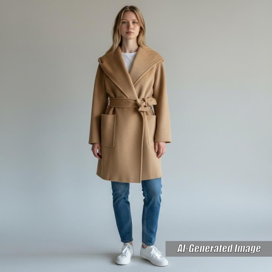 Max Mara（マックスマーラ） 美品 リアルト 白タグ キャメル100 