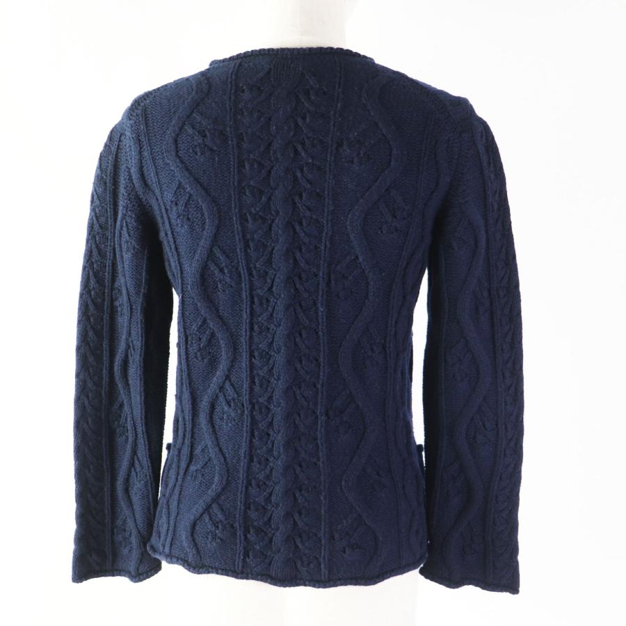 CHANEL 美品 シャネル P46489 カシミヤ100% カメリアブローチ付 CHANEL 美品 シャネル P46489 カシミヤ100% カメリアブローチ付