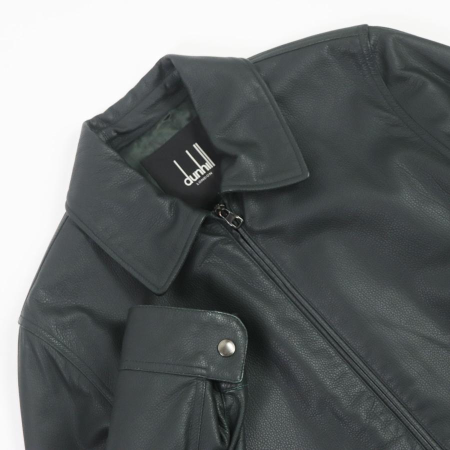 dunhill 良品 Dunhill ダンヒル ラムレザー ジップアップ レザー dunhill 良品 Dunhill ダンヒル ラムレザー ジップアップ レザー