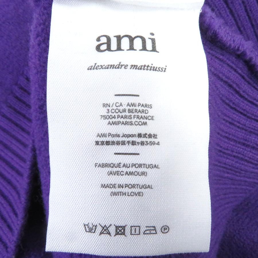 美品 AMI PARIS UKS002 アミ パリス ハートインターシャ ウール 美品 AMI PARIS UKS002 アミ パリス ハートインターシャ ウール