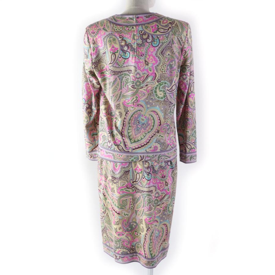 極美品 LEONARD FASHION レオナール ファッション 0329144 シルク混 