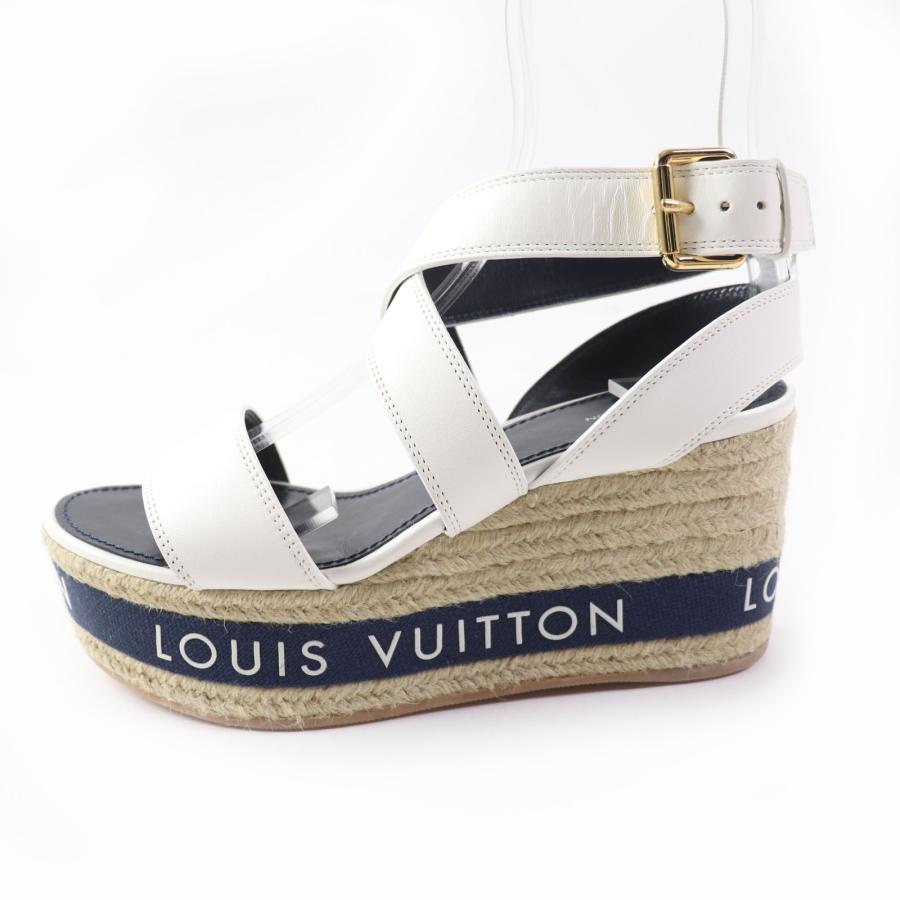 LOUIS VUITTON 極美品 ルイヴィトン バウンダリー・ライン レザー ロゴ 