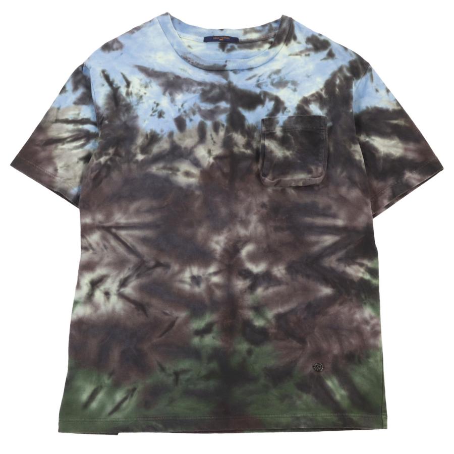 LOUIS VUITTON 美品 ルイヴィトン 19AW タイダイ LVロゴ金具付き 