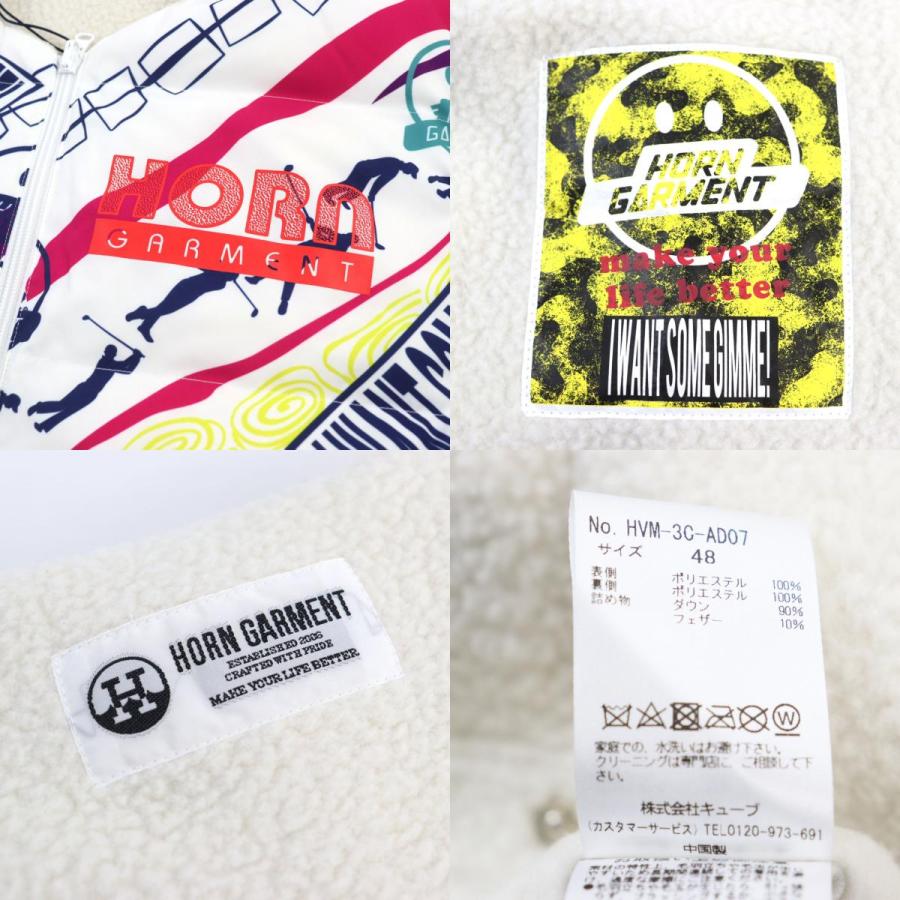未使用品○ホーンガーメント ロゴタグ付き リバーシブル グラフィック