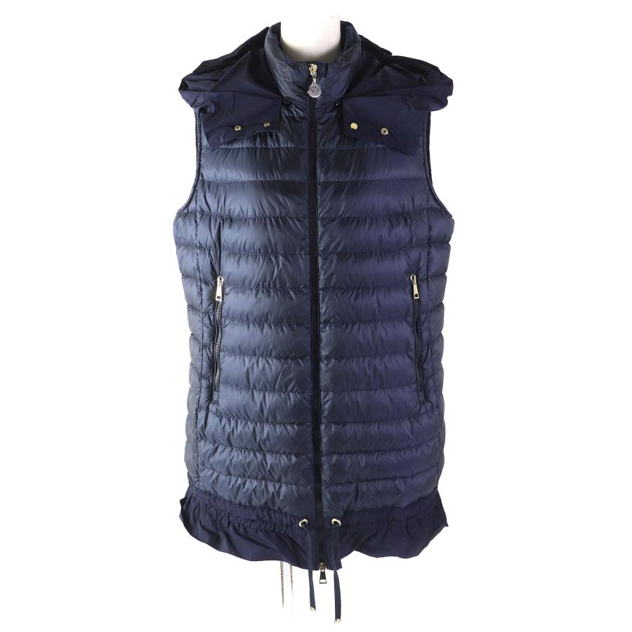 極美品△MONCLER モンクレール AMARANTE GILET アマラント 裾 