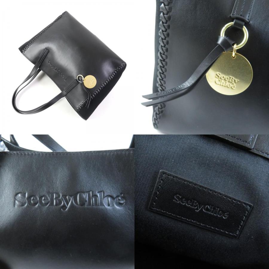 SEE BY CHLOE 極美品☆SEE シーバイクロエ TILDA チルダ レザー ロゴ 