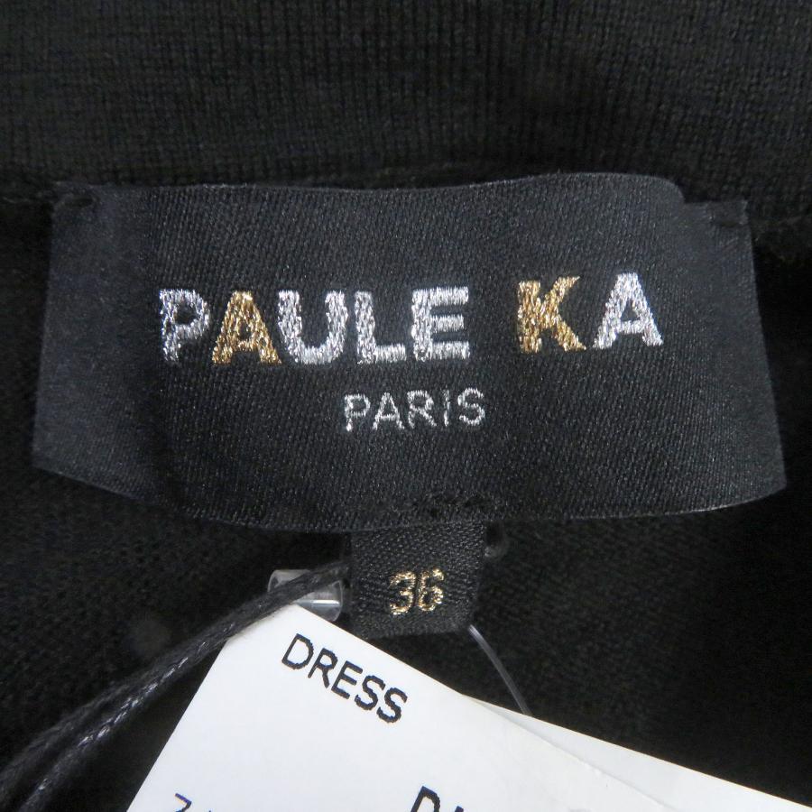 未使用品□PAULE KA ポールカ ニット切り替え ジャガード 総柄 半袖 