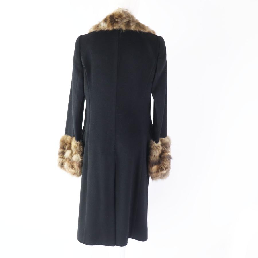 美品◎FENDI フェンディ カシミヤ混 ロシアンセーブルファー使い 