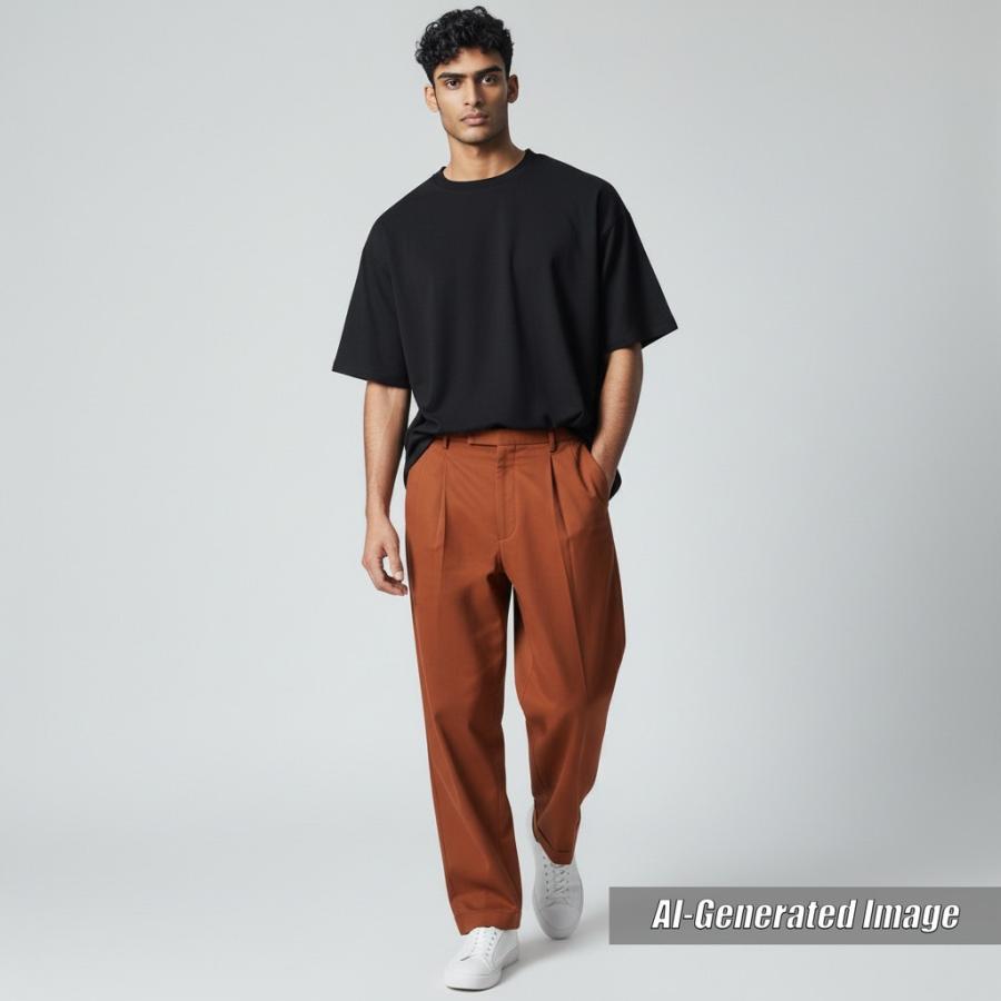 GUCCIグッチ　2020年　フレアスラックス　ブラウン　44 GUCCI（グッチ） 【ドンドン見直し】極美品○グッチ 690474 グッチ